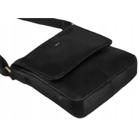 Kép 12/12 - Peterson Férfi Bőr Oldaltáska Ptn 013-Ndm-7487 Black - Fekete