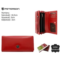 Kép 1/4 - Peterson Női Bőr Pénztárca Ptn 1680177-Ngv-5793 Red