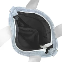 Kép 5/5 - Zellia Női Válltáska/Kézitáska 17095 Jeans Blue-Fehér