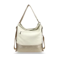 Kép 4/5 - Zellia Női Válltáska/Hátizsáká Alakítható 19010 Beige-Arany - Shiny-Brw -