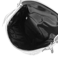 Kép 6/6 - Zellia Női Oldaltáska 21028 Ezüst Lakk - Krokkó -