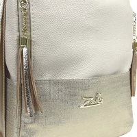Kép 3/5 - Zellia Női Válltáska/Hátizsáká Alakítható 22199 Beige-Arany - Ch -