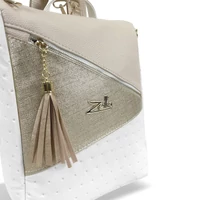 Kép 3/5 - Zellia Női Hátizsák 23137 - Fehér-Arany-Beige - Ss -