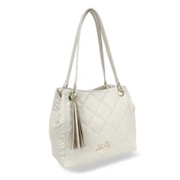 Kép 2/5 - Zellia Női Válltáska 24015 Beige Matt - Steppelt -