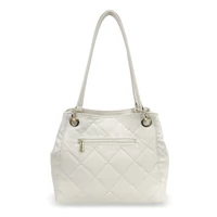 Kép 4/5 - Zellia Női Válltáska 24015 Beige Matt - Steppelt -