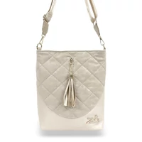 Kép 2/6 - Zellia Női Oldaltáska 24034 Beige Monaco - Steppelt -