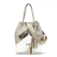 Kép 1/5 - Zellia Női Válltáska 24055 Fehér-Arany-Beige