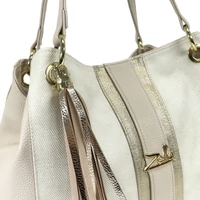 Kép 3/4 - Zellia Női Válltáska 24077 Beige-Arany - Pearl -