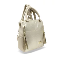 Kép 4/7 - Zellia Női Hátizsák 24122 Beige-Arany - Csillámos -