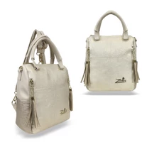Kép 1/7 - Zellia Női Hátizsák 24122 Beige-Arany - Rimini-Groove -