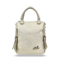 Kép 2/7 - Zellia Női Hátizsák 24122 Beige-Arany - Rimini-Groove -