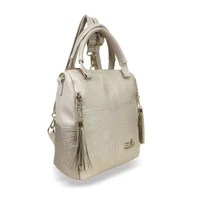 Kép 4/7 - Zellia Női Hátizsák 24122 Beige-Arany - Rimini-Groove -