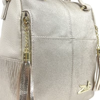 Kép 5/8 - Zellia Női Hátizsák 24122 Beige-Arany - Diamond-Groove -