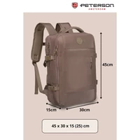 Kép 2/17 - Peterson Hátizsák Ptn 24421-5081 Beige - 45 X 30 X 25 Cm