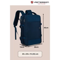 Kép 3/19 - Peterson Hátizsák Ptn 24421-5098 Navy  - 45 X 30 X 25 Cm