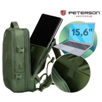 Kép 14/19 - Peterson Hátizsák Ptn 24421-5111 Green - 45 X 30 X 25 Cm