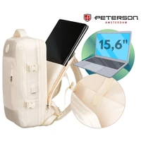 Kép 13/19 - Peterson Hátizsák Ptn 24421-6170 Ecru  - 45 X 30 X 25 Cm