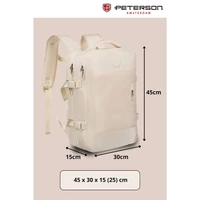 Kép 3/19 - Peterson Hátizsák Ptn 24421-6170 Ecru  - 45 X 30 X 25 Cm