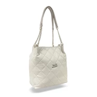 Kép 2/5 - Zellia Női Válltáska 25025 Beige Matt - Steppelt -
