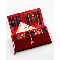 Kép 7/11 - Peterson Női Bőr Pénztárca Ptn 42106-Sbr-0790 Red - Piros