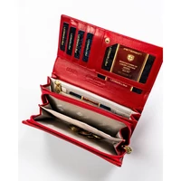Kép 9/11 - Peterson Női Bőr Pénztárca Ptn 42106-Sbr-0790 Red - Piros