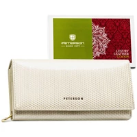 Kép 1/10 - Peterson Női Bőr Pénztárca Ptn 42106-Sbr-0912 Beige