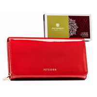 Kép 1/11 - Peterson Női Bőr Pénztárca 421077-Saf-7228 Red - Piros