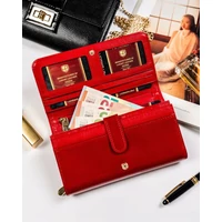 Kép 5/11 - Peterson Női Bőr Pénztárca 421077-Saf-7228 Red - Piros