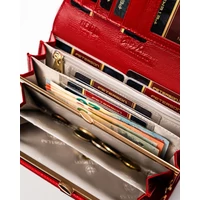 Kép 9/11 - Peterson Női Bőr Pénztárca Ptn 42122-Saf-7198 Red