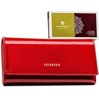 Kép 1/10 - Peterson Női Bőr Pénztárca Ptn 72037-Saf-8638 Red - Piros