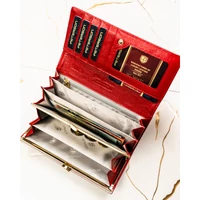 Kép 7/8 - Peterson Női Bőr Pénztárca Ptn 72401-Dsl-2820 Red