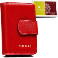 Kép 1/10 - Peterson Női Bőr Pénztárca Ptn 76115-Sgn-8485 Red