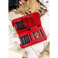 Kép 5/10 - Peterson Női Bőr Pénztárca Ptn 76116-Sh-0868 Red - Piros