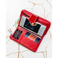Kép 8/10 - Peterson Női Bőr Pénztárca Ptn 76116-Sh-0868 Red - Piros