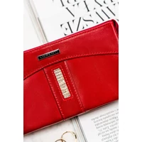 Kép 4/12 - Lorenti Női Bőr Pénztárca - Kulcstartóval - 76121-Sgn-7792 Red - Piros