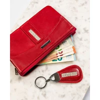 Kép 5/12 - Lorenti Női Bőr Pénztárca - Kulcstartóval - 76121-Sgn-7792 Red - Piros