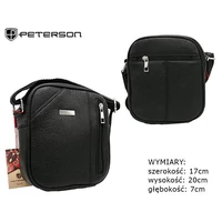 Kép 1/3 - Peterson Férfi Oldaltáska  Pu Ptn 8023-Macro-0303 Black