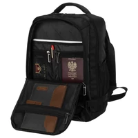 Kép 7/17 - Peterson Hátizsák - Kézipoggyász -  Ptn Bielik-6491 Black - Fekete - 40 X 25 X 20 Cm -