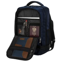 Kép 7/17 - Peterson Hátizsák - Kézipoggyász -  Ptn Bielik-6507 Navy - Sötét Kék - 40 X 25 X 20 Cm -