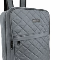 Kép 3/8 - Zellia Hátizsák | Kézipoggyász Hz-104 Sötét Szürke - Steppelt - Vízlepergetős - 40 X 25 X 20 Cm