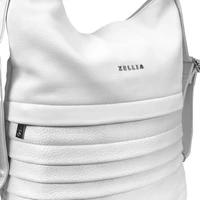 Kép 3/6 - Zellia Női Válltáska/Hátizsáká Alakítható Hz-111 Pearl White - Fehér - Gyöngyházas