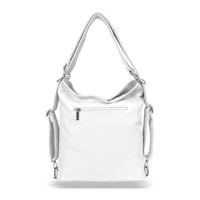Kép 4/6 - Zellia Női Válltáska/Hátizsáká Alakítható Hz-111 Pearl White - Fehér - Gyöngyházas