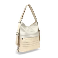 Kép 2/6 - Zellia Női Válltáska/Hátizsáká Alakítható Hz-111 Beige-Arany - Y678 -