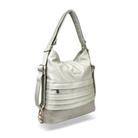 Kép 2/6 - Zellia Női Válltáska/Hátizsáká Alakítható Hz-111 Pearl Beige - Gyöngyházas - K960