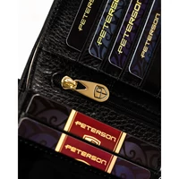 Kép 12/12 - Peterson Női Bőr Pénztárca Ptn Lj-421028-0643 Black-Gold - Fekete-Arany