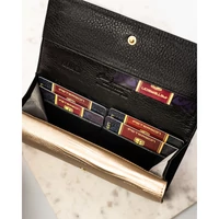 Kép 7/12 - Peterson Női Bőr Pénztárca Ptn Lj-421028-0643 Black-Gold - Fekete-Arany