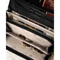Kép 10/12 - Peterson Női Bőr Pénztárca Ptn Lj-42106-0681 Black-Gold - Fekete-Arany