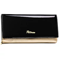 Kép 2/12 - Peterson Női Bőr Pénztárca Ptn Lj-42106-0681 Black-Gold - Fekete-Arany