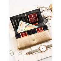 Kép 6/12 - Peterson Női Bőr Pénztárca Ptn Lj-42106-0681 Black-Gold - Fekete-Arany