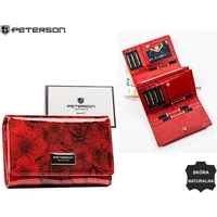 Kép 2/6 - Peterson Női Bőr Pénztárca Ptn Ps112-Fds-1824 Red - Piros